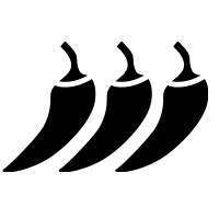 three chilli peppers
